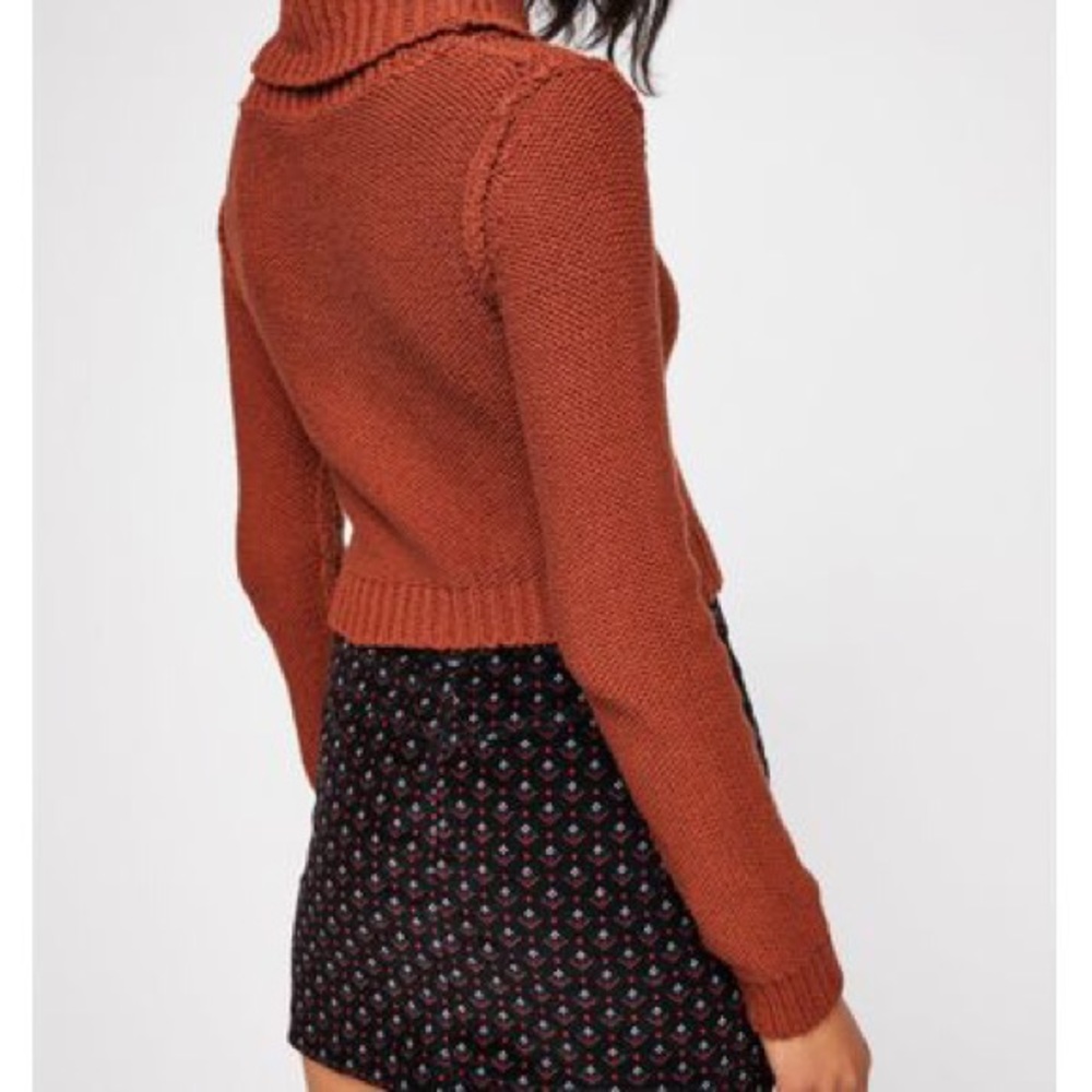 NWT Free People Black Printed Joanie Cord Skirt - Picture 3 of 8